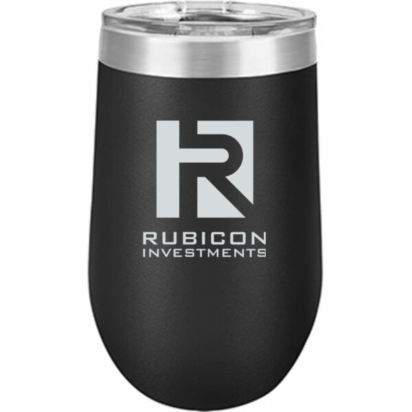   - 16 oz. Stainless Steel Stemless Wine Tumbler w/Lid Thumbnail